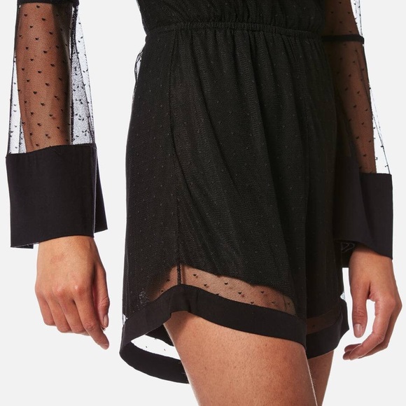 MINKPINK Women's Barroco Spotty Mesh Playsuit - Picture 6 of 9